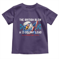 The British Blew A 13 Colony Lead Dabbing Eagle Toddler T Shirt Funny Patriotic 4th of July History Humor Graphic