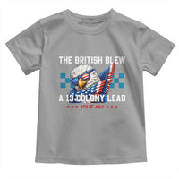 The British Blew A 13 Colony Lead Dabbing Eagle Toddler T Shirt Funny Patriotic 4th of July History Humor Graphic