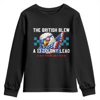 The British Blew A 13 Colony Lead Dabbing Eagle Youth Sweatshirt Funny Patriotic 4th of July History Humor Graphic