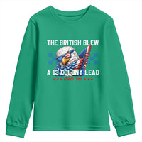 The British Blew A 13 Colony Lead Dabbing Eagle Youth Sweatshirt Funny Patriotic 4th of July History Humor Graphic