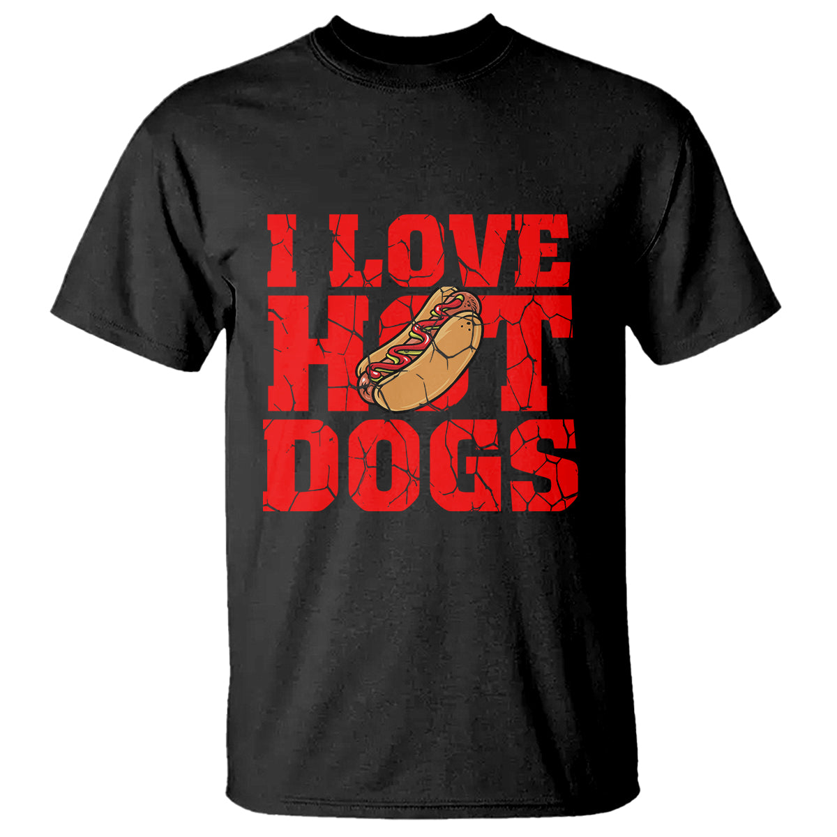 Hot Dog T Shirt I Love Hot Dogs Funny Glizzy Globber - Wonder Print Shop