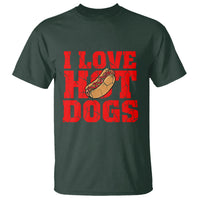 Hot Dog T Shirt I Love Hot Dogs Funny Glizzy Globber - Wonder Print Shop