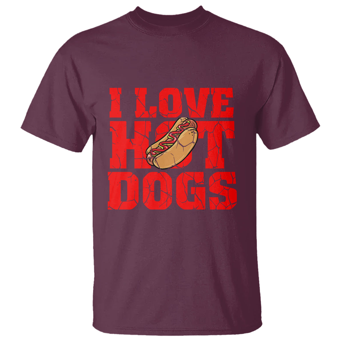 Hot Dog T Shirt I Love Hot Dogs Funny Glizzy Globber - Wonder Print Shop