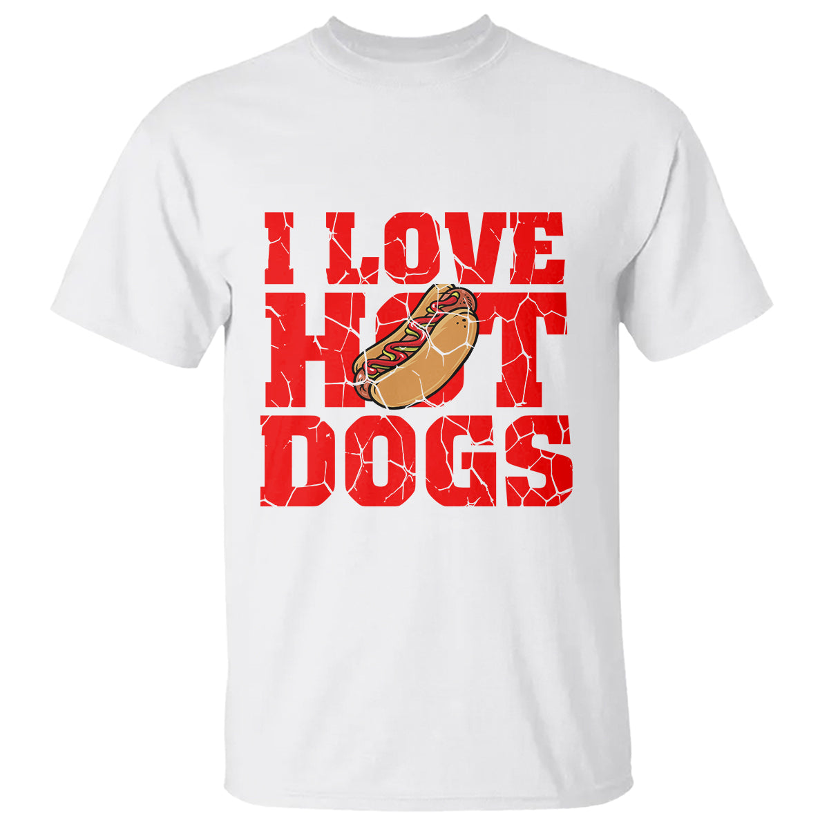 Hot Dog T Shirt I Love Hot Dogs Funny Glizzy Globber - Wonder Print Shop
