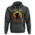 Funny Bigfoot Hoodie I Hate You This Much Middle Finger Sarcastic Sasquatch Retro Sunset - Wonder Print Shop