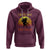 Funny Bigfoot Hoodie I Hate You This Much Middle Finger Sarcastic Sasquatch Retro Sunset - Wonder Print Shop