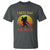 Funny Bigfoot T Shirt I Hate You This Much Middle Finger Sarcastic Sasquatch Retro Sunset - Wonder Print Shop