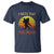 Funny Bigfoot T Shirt I Hate You This Much Middle Finger Sarcastic Sasquatch Retro Sunset - Wonder Print Shop