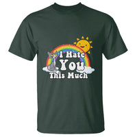 Sarcastic Cat T Shirt I Hate You This Much Rainbow Funny Quotes - Wonder Print Shop