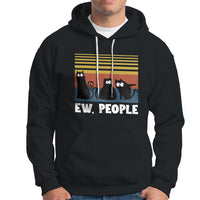 Sarcastic Cat Hoodie Ew People Hater - Wonder Print Shop