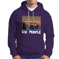 Sarcastic Cat Hoodie Ew People Hater - Wonder Print Shop