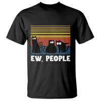 Sarcastic Cat T Shirt Ew People Hater - Wonder Print Shop