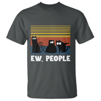 Sarcastic Cat T Shirt Ew People Hater - Wonder Print Shop