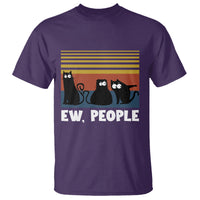 Sarcastic Cat T Shirt Ew People Hater - Wonder Print Shop