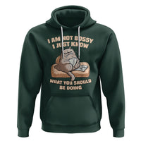 Sarcastic Cat Hoodie I Am Not Bossy I Just Know What You Should Be Doing - Wonder Print Shop