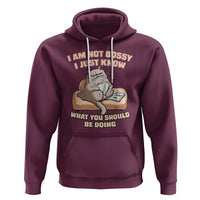 Sarcastic Cat Hoodie I Am Not Bossy I Just Know What You Should Be Doing - Wonder Print Shop