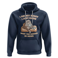 Sarcastic Cat Hoodie I Am Not Bossy I Just Know What You Should Be Doing - Wonder Print Shop