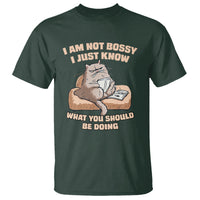 Sarcastic Cat T Shirt I Am Not Bossy I Just Know What You Should Be Doing - Wonder Print Shop