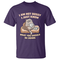 Sarcastic Cat T Shirt I Am Not Bossy I Just Know What You Should Be Doing - Wonder Print Shop