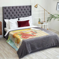 Sweet Summer Time Citrus Fruit Cocktails Poolside Beach Throw Blanket