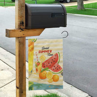 Sweet Summer Time Citrus Fruit Cocktails Poolside Beach Garden Flag