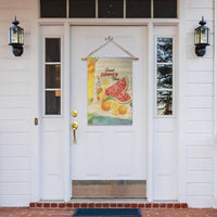 Sweet Summer Time Citrus Fruit Cocktails Poolside Beach Garden Flag