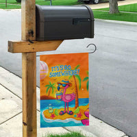 It’s 5 Somewhere Flamingo Tropical Beach Vacation Garden Flag Oasis Summer Vibes