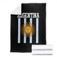 Argentina Sun of May Flag Retro Graphic Throw Blanket Patriotic Argentine Heritage Pride Souvenir