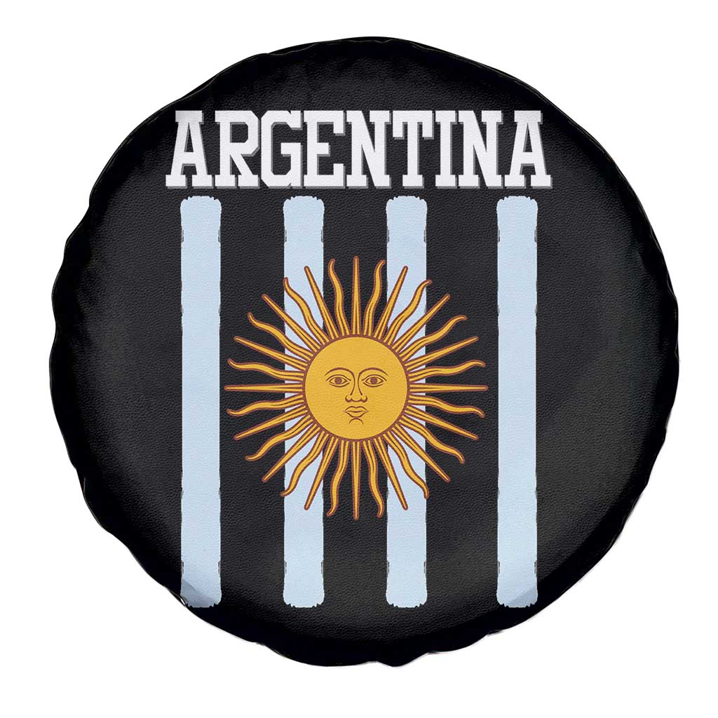 Argentina Sun of May Flag Retro Graphic Spare Tire Cover Patriotic Argentine Heritage Pride Souvenir