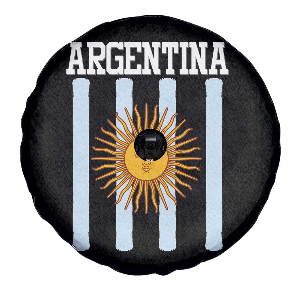Argentina Sun of May Flag Retro Graphic Spare Tire Cover Patriotic Argentine Heritage Pride Souvenir