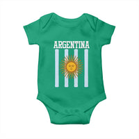 Argentina Sun of May Flag Retro Graphic Baby Onesie Patriotic Argentine Heritage Pride Souvenir