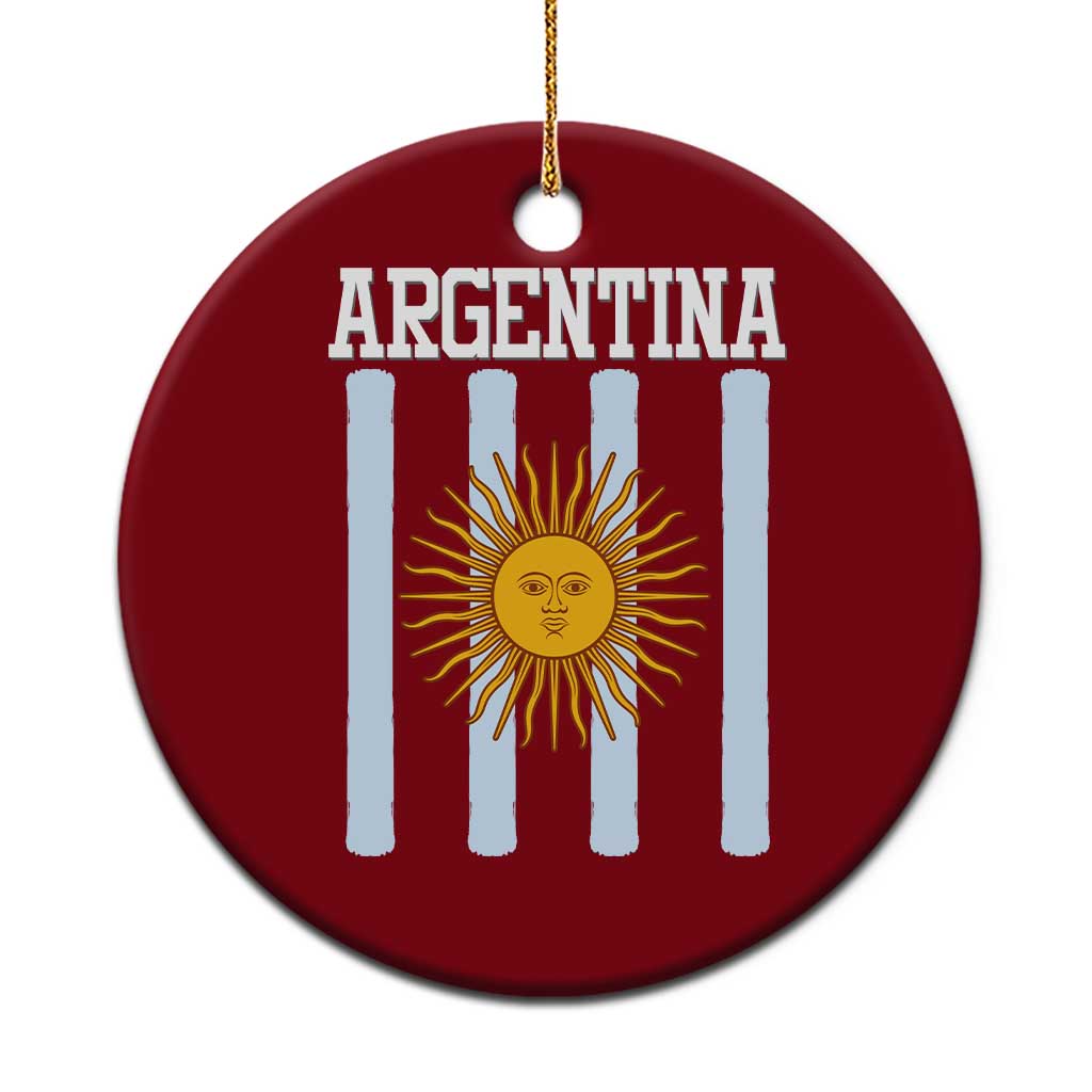 Argentina Sun of May Flag Retro Graphic Ceramic Ornament Patriotic Argentine Heritage Pride Souvenir