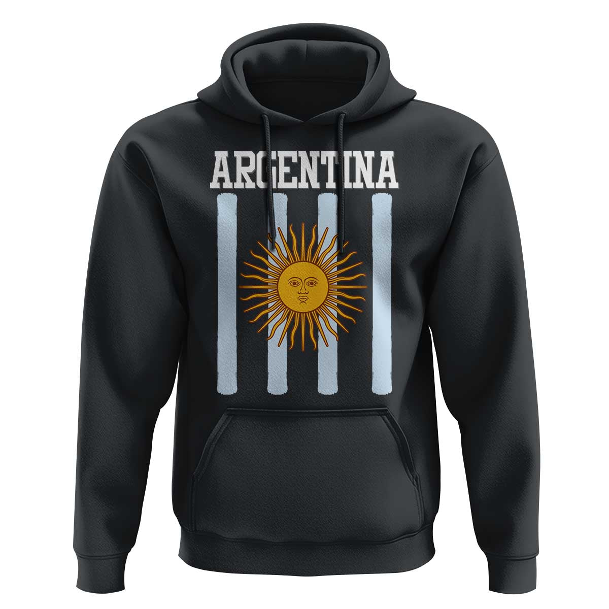 Argentina Sun of May Flag Retro Graphic Hoodie Patriotic Argentine Heritage Pride Souvenir