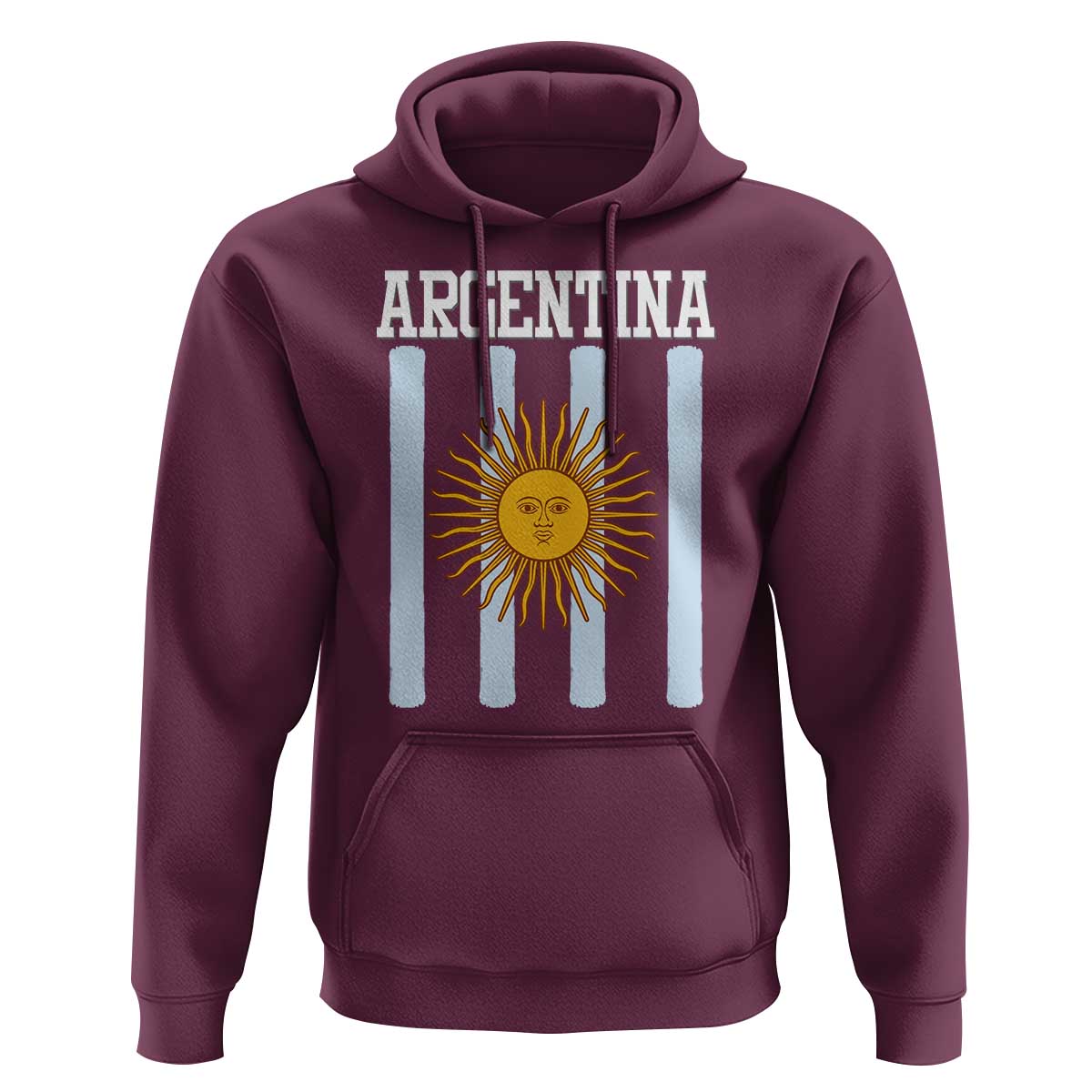 Argentina Sun of May Flag Retro Graphic Hoodie Patriotic Argentine Heritage Pride Souvenir