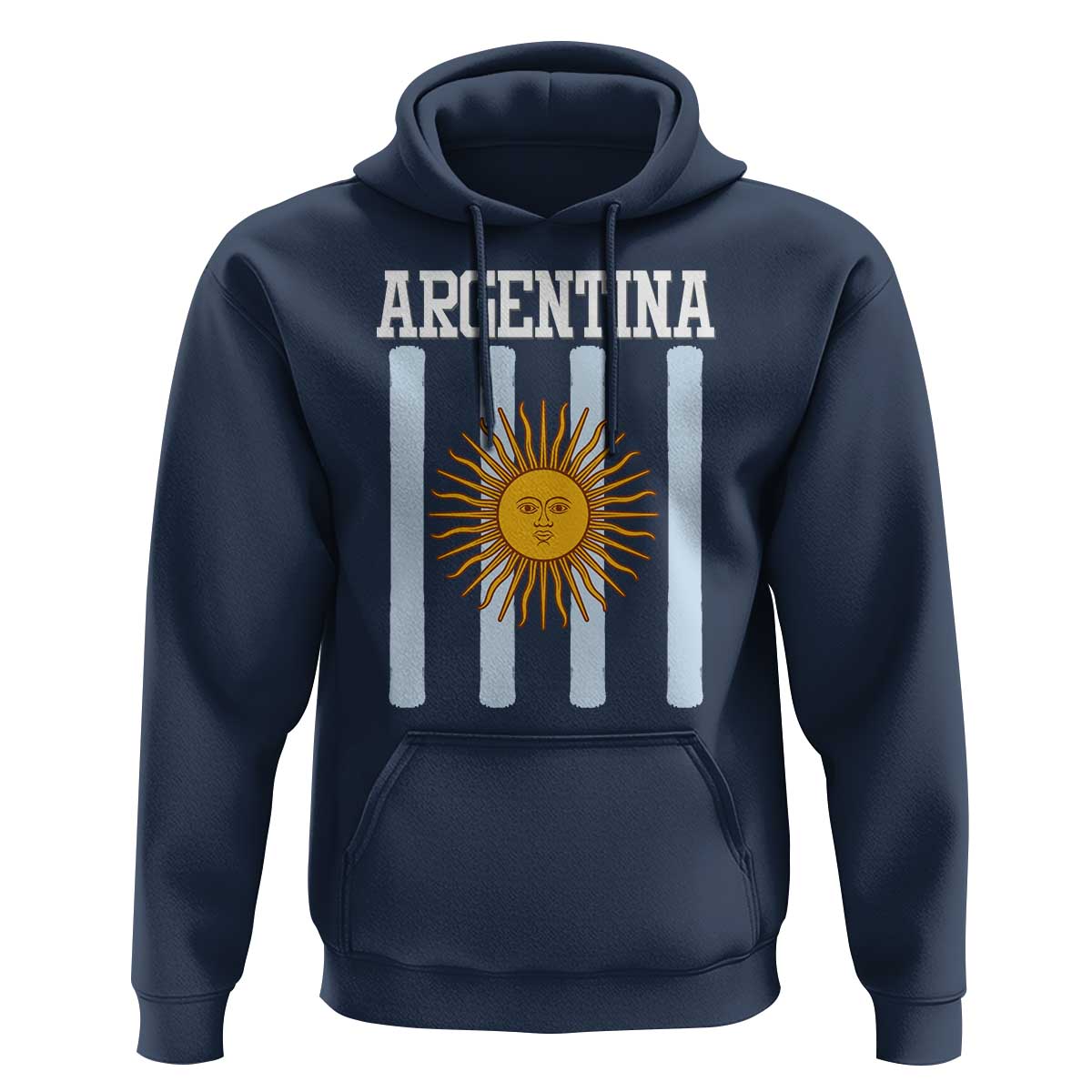 Argentina Sun of May Flag Retro Graphic Hoodie Patriotic Argentine Heritage Pride Souvenir