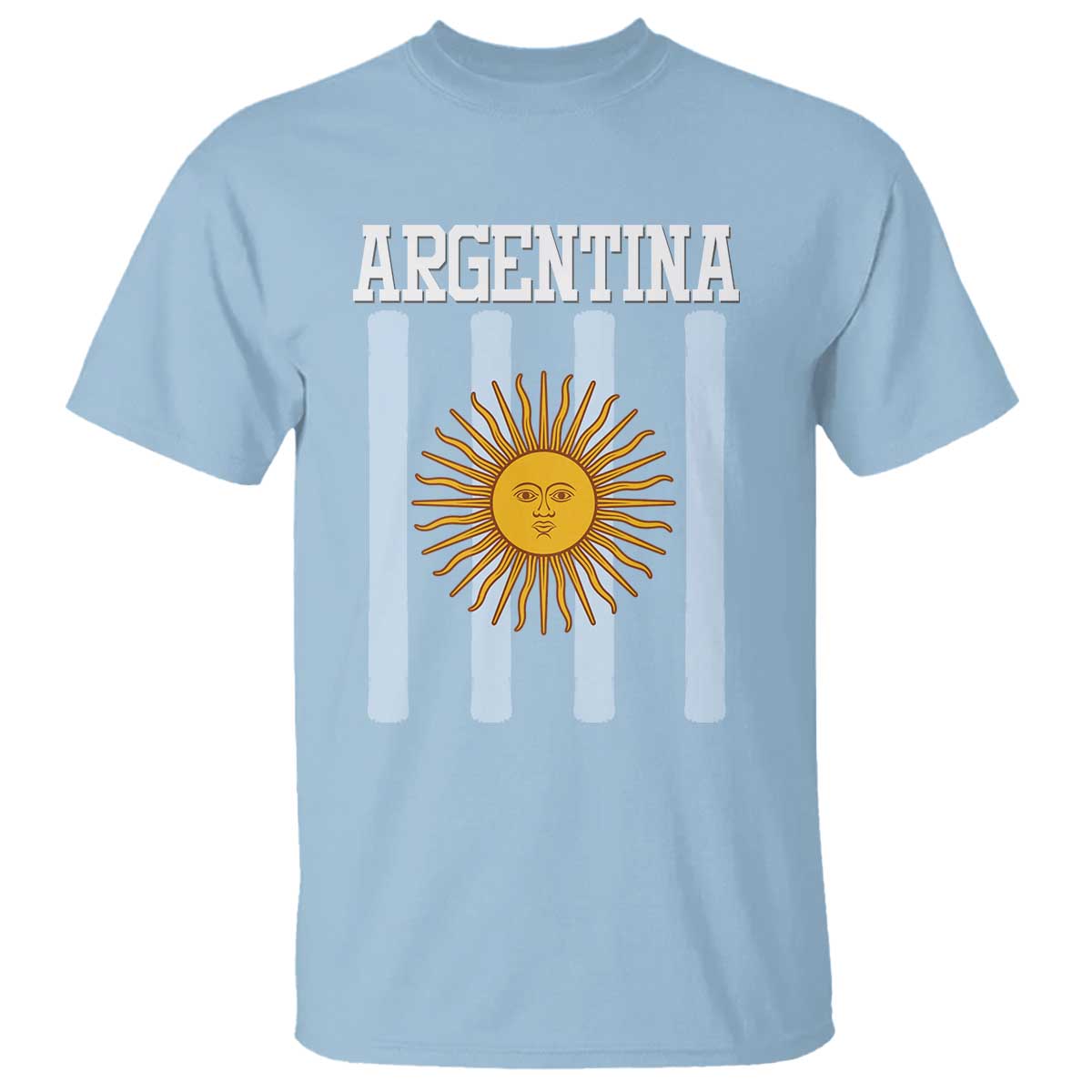 Argentina Sun of May Flag Retro Graphic T Shirt Patriotic Argentine Heritage Pride Souvenir