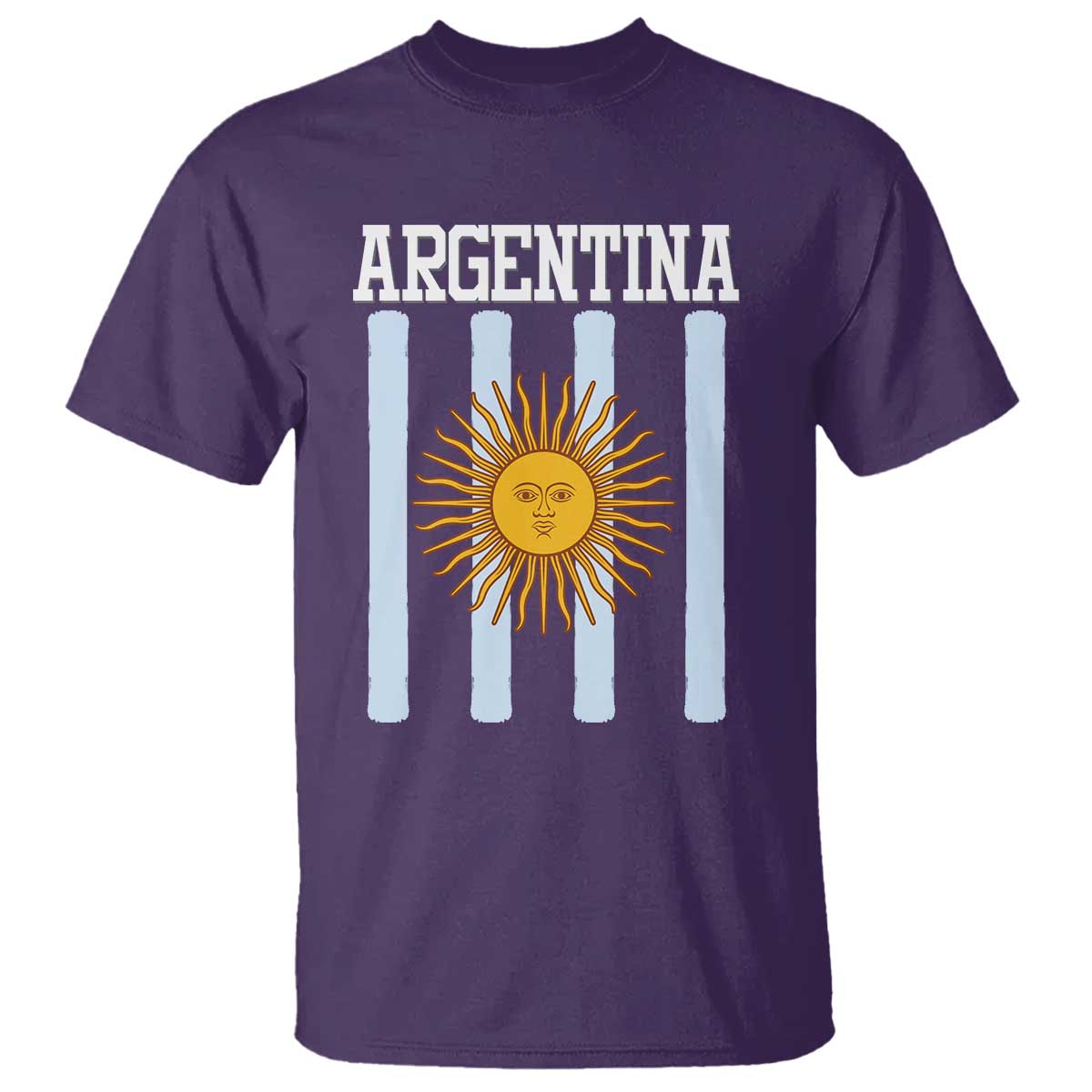 Argentina Sun of May Flag Retro Graphic T Shirt Patriotic Argentine Heritage Pride Souvenir