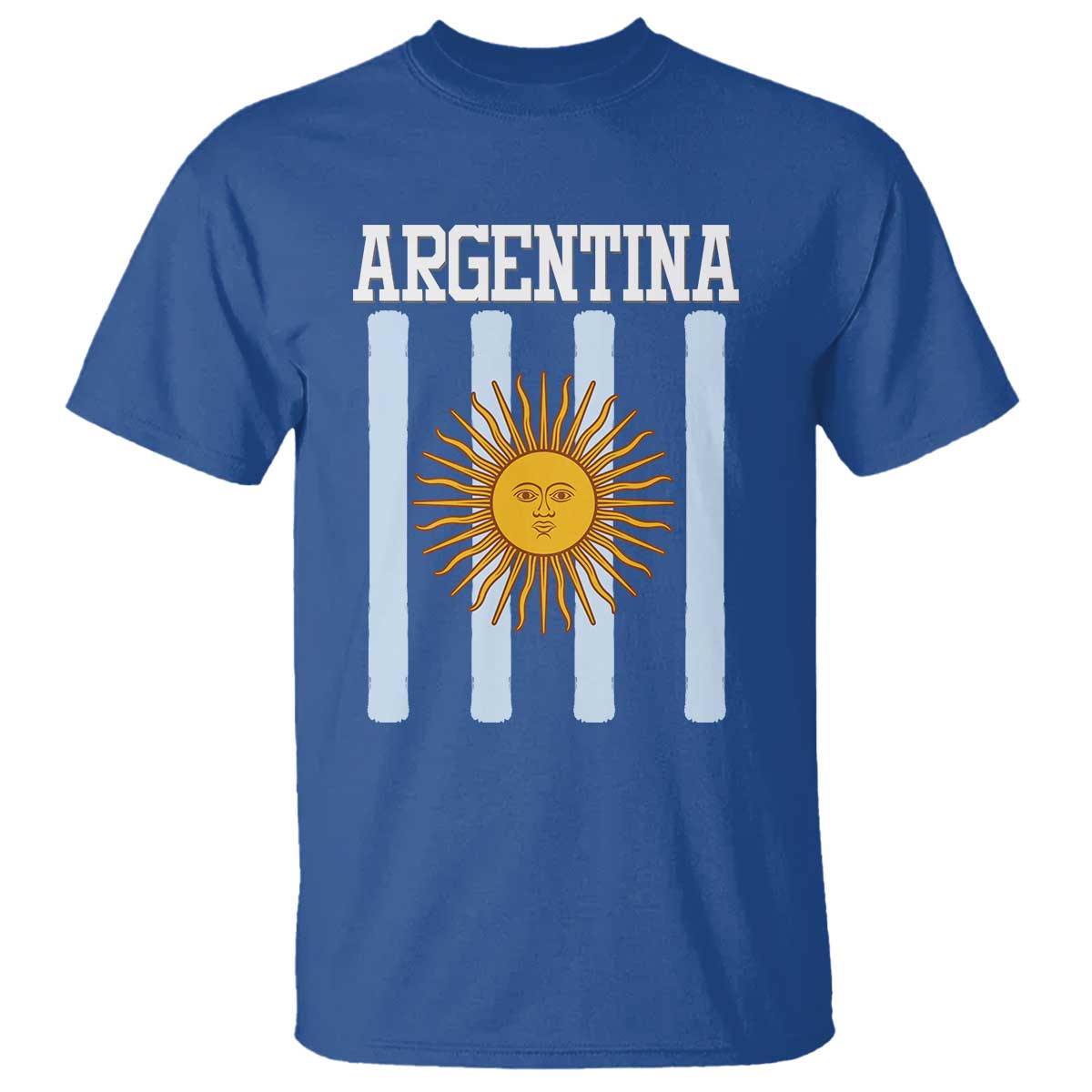 Argentina Sun of May Flag Retro Graphic T Shirt Patriotic Argentine Heritage Pride Souvenir