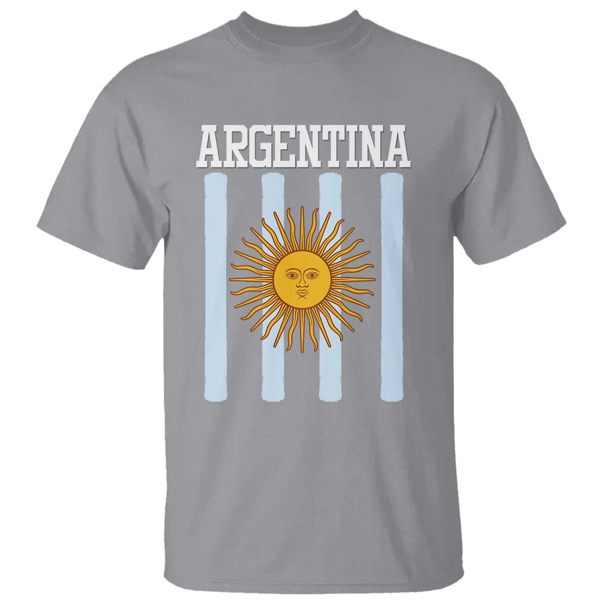 Argentina Sun of May Flag Retro Graphic T Shirt Patriotic Argentine Heritage Pride Souvenir