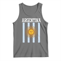 Argentina Sun of May Flag Retro Graphic Tank Top Patriotic Argentine Heritage Pride Souvenir