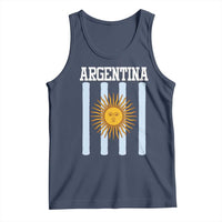 Argentina Sun of May Flag Retro Graphic Tank Top Patriotic Argentine Heritage Pride Souvenir