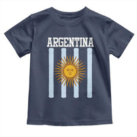 Argentina Sun of May Flag Retro Graphic Toddler T Shirt Patriotic Argentine Heritage Pride Souvenir