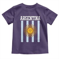Argentina Sun of May Flag Retro Graphic Toddler T Shirt Patriotic Argentine Heritage Pride Souvenir