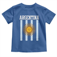 Argentina Sun of May Flag Retro Graphic Toddler T Shirt Patriotic Argentine Heritage Pride Souvenir