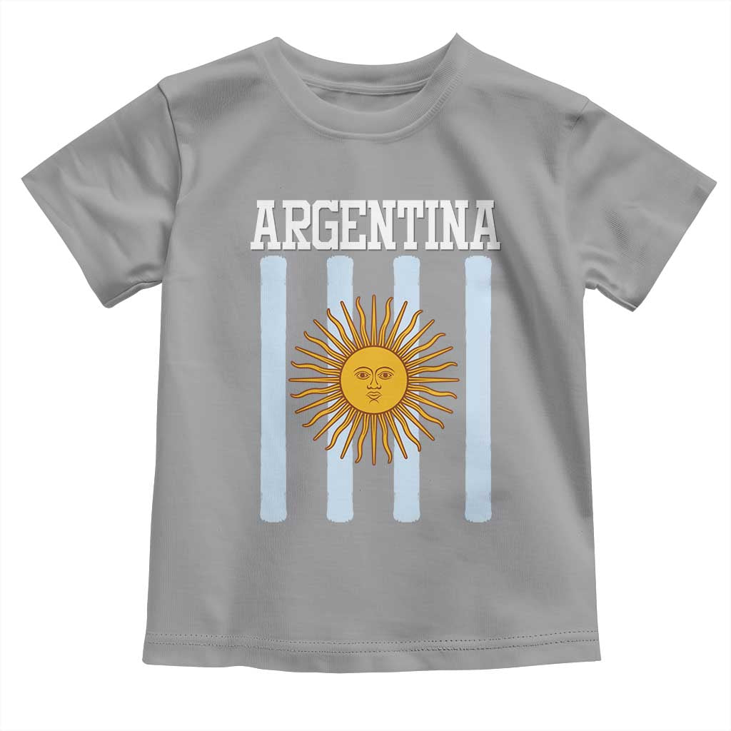 Argentina Sun of May Flag Retro Graphic Toddler T Shirt Patriotic Argentine Heritage Pride Souvenir