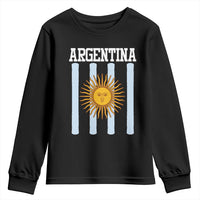 Argentina Sun of May Flag Retro Graphic Youth Sweatshirt Patriotic Argentine Heritage Pride Souvenir