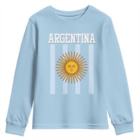 Argentina Sun of May Flag Retro Graphic Youth Sweatshirt Patriotic Argentine Heritage Pride Souvenir
