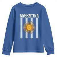 Argentina Sun of May Flag Retro Graphic Youth Sweatshirt Patriotic Argentine Heritage Pride Souvenir