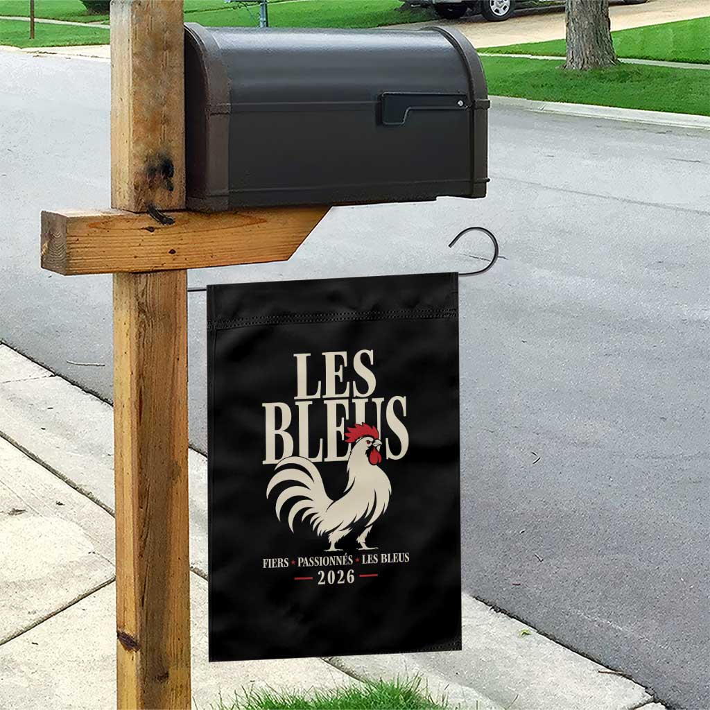 Les Bleus France Soccer Retro Rooster Graphic Garden Flag Proud Passionate French Pride Vintage Football Fans Gear