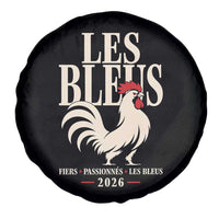 Les Bleus France Soccer Retro Rooster Graphic Spare Tire Cover Proud Passionate French Pride Vintage Football Fans Gear